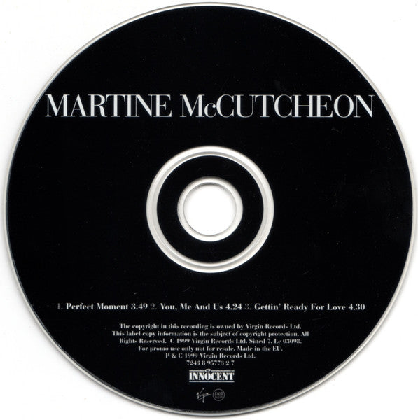 Martine McCutcheon : Perfect Moment (CD, Single, Promo)