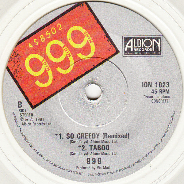 999 : Indian Reservation (7", Single, Cle)