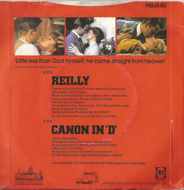 The Olympic Orchestra / The Horizon Orchestra : Reilly / Cannon In 'D' (7", Single, Red)