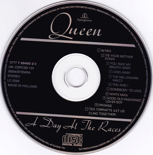 Queen : A Day At The Races (CD, Album, RE, RM, RP)