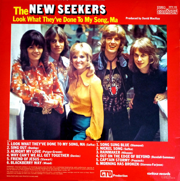 The New Seekers : Look What They've Done To My Song, Ma (LP, Comp)