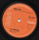 Perry Como : It's Impossible / Long Life, Lots Of Happiness (7", Single, Sol)