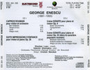 George Enescu : Caprice Roumain (Pour Violon Et Orchestre) / Suite Impressions D'enfance (Pour Violon Et Piano Op. 28) / 2ème Sonate (Pour Piano Et Violon Op. 6) / 3ème Sonate (Pour Piano Et Violon Op. 25) (2xCD)