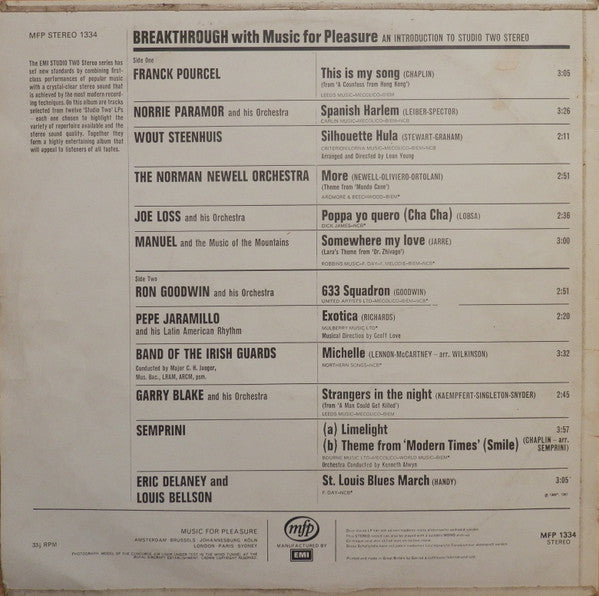 Various : Break-Through - An Introduction To Studio 2 Stereo (LP, Comp)