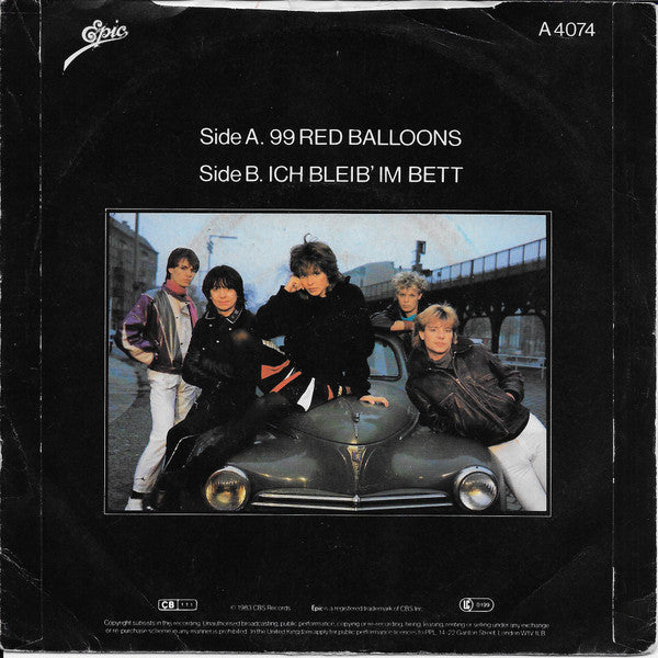 Nena : 99 Red Balloons (7", Single, Lig)