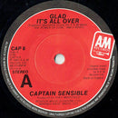 Captain Sensible : Glad It's All Over / Damned On 45 (7", Single)