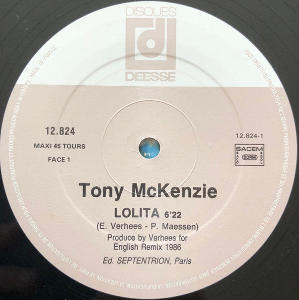 Tony McKenzie : Lolita (English Remix 86) (12", Maxi)