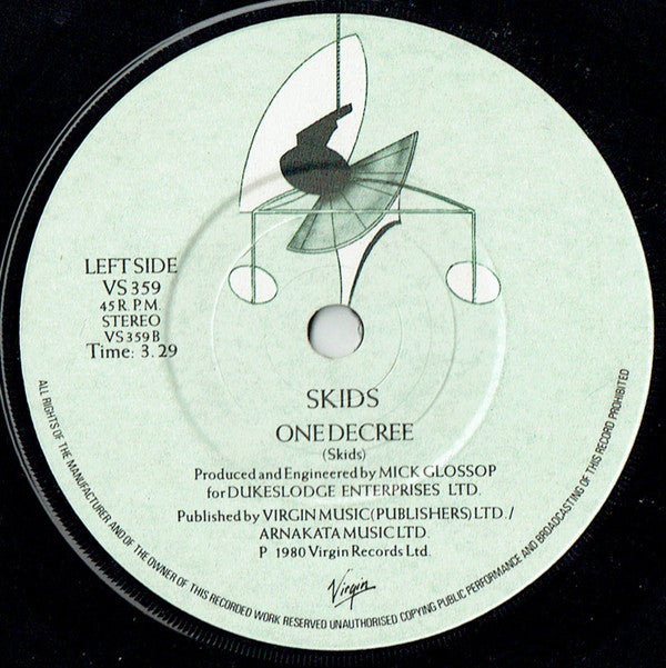 Skids : Circus Games (7", Single, Com)