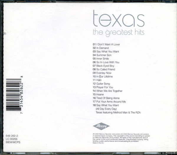 Texas : The Greatest Hits (CD, Album, Comp, S/Edition, PMD)