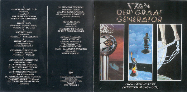 Van Der Graaf Generator : First Generation (Scenes From 1969-1971) (CD, Comp, RE, RP)