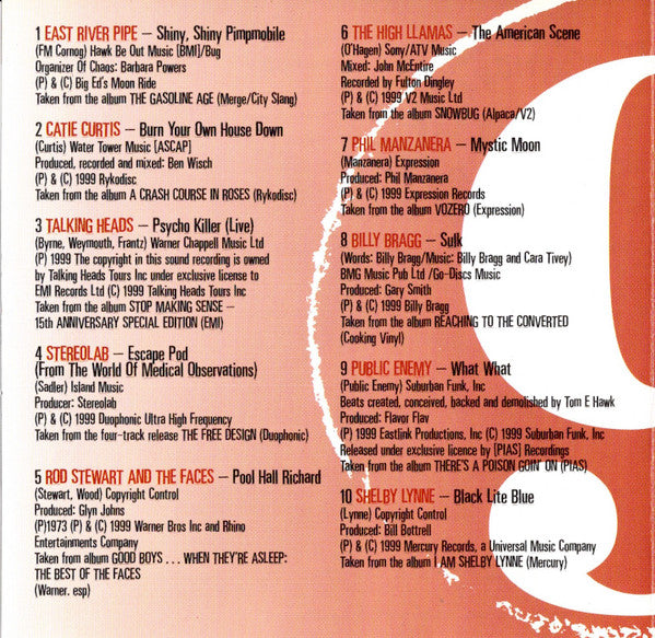 Various : Unconditionally Guaranteed Volume 9 October 1999 (Uncut's Guide To The Month's Best Music) (CD, Comp, Promo)