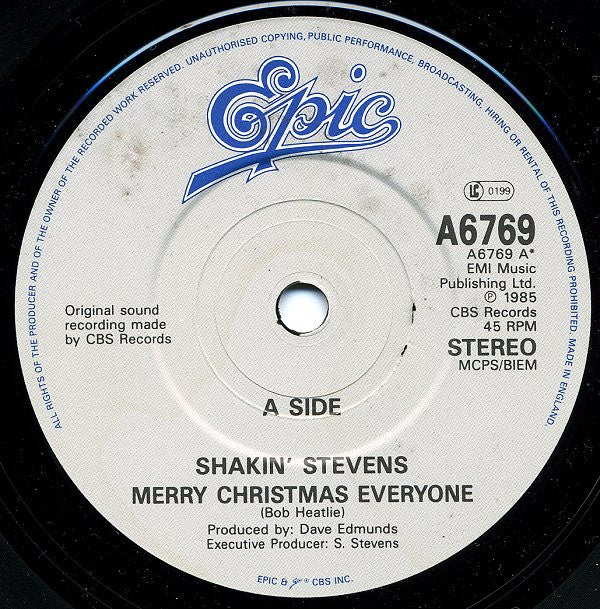 Shakin' Stevens : Merry Christmas Everyone (7", Single, Ast)