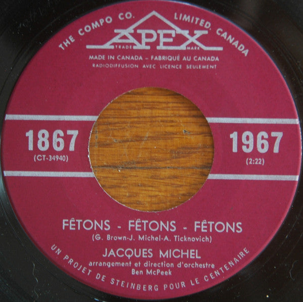 Jacques Michel, Billy Van (2) : Fêtons, Fêtons / Centennial Polka (7", Single, Mono)