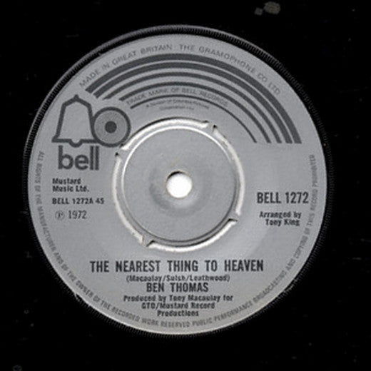 Ben Thomas* : The Nearest Thing To Heaven (7", Single)