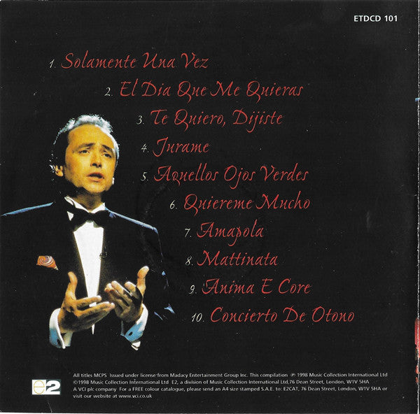 José Carreras : Love Songs From Spain (CD, Comp)