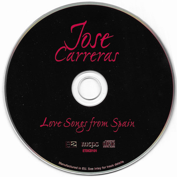 José Carreras : Love Songs From Spain (CD, Comp)