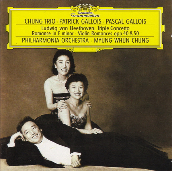 Ludwig van Beethoven – Chung Trio • Patrick Gallois • Pascal Gallois • Philharmonia Orchestra • Myung-Whun Chung : Triple Concerto • Romance In E Minor • Violin Romances Opp. 40 & 50 (CD, Album, PMD)