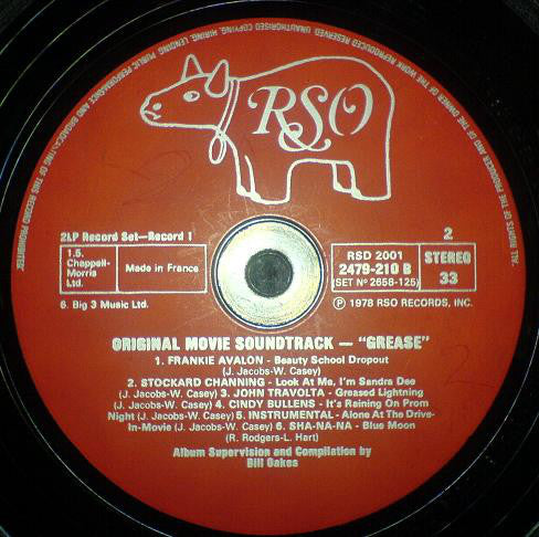 Various : Grease (The Original Soundtrack From The Motion Picture) (2xLP, Album, Fre)