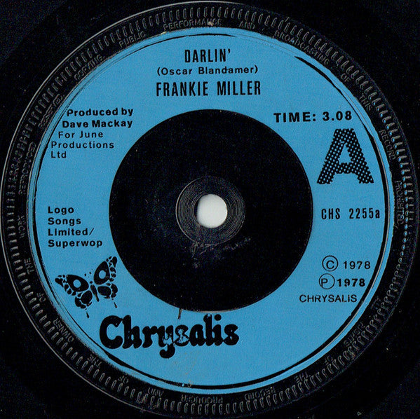 Frankie Miller : Darlin' (7", Single, Blu)