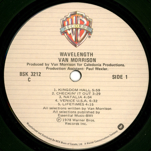 Van Morrison : Wavelength (LP, Album, Don)