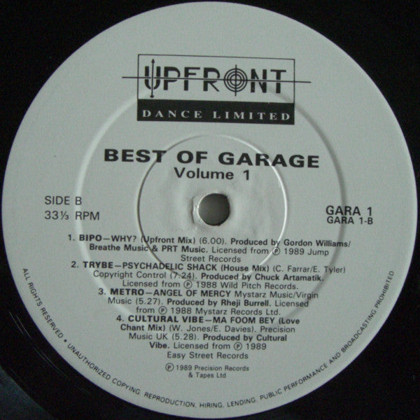 Various : Best Of Garage 1 (LP, Comp)