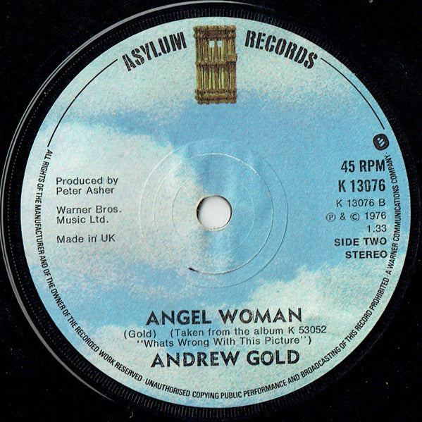 Andrew Gold : Lonely Boy (7", Single, Sol)