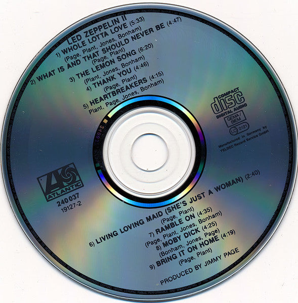 Led Zeppelin : Led Zeppelin II (CD, Album, RE, RP)