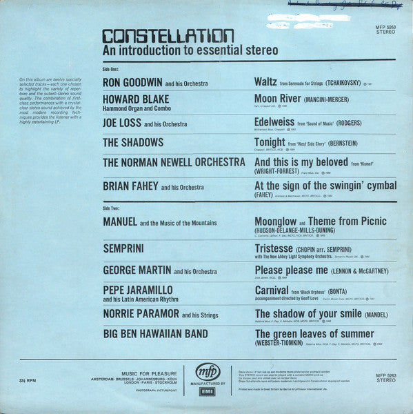 Various : Constellation - An Introduction To Essential Stereo (LP, Comp)