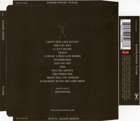 Scissor Sisters : Ta-Dah (CD, Album, S/Edition, Sup)