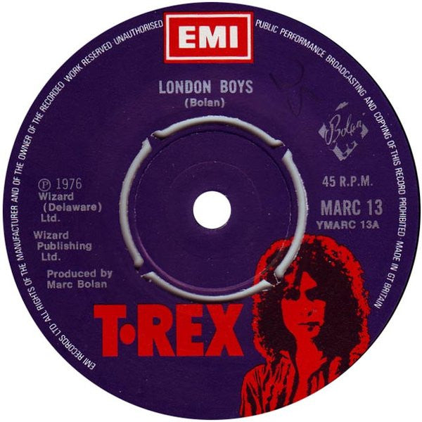 T. Rex : London Boys (7", Single)