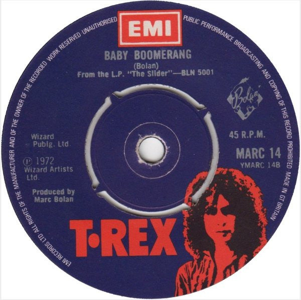 T. Rex : I Love To Boogie (7", Single)