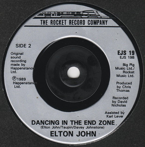 Elton John : Healing Hands (7", Single, Sil)