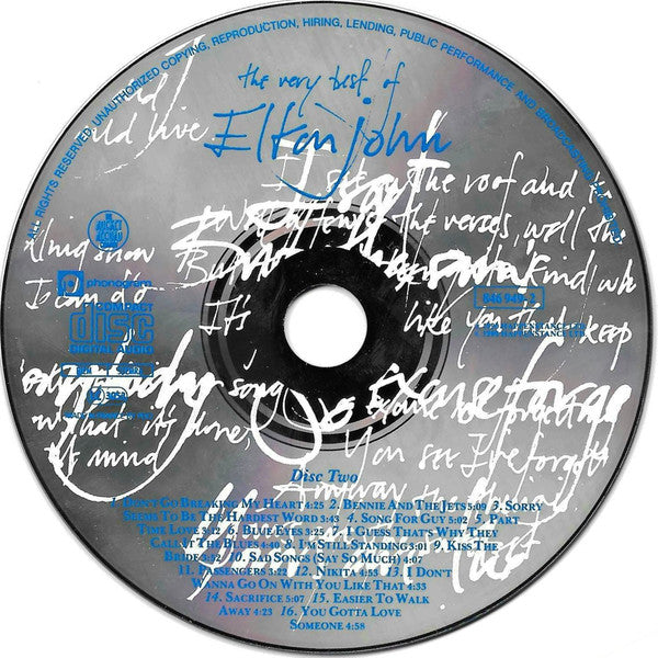 Elton John : The Very Best Of Elton John (2xCD, Comp, Fat)