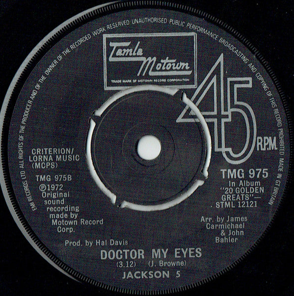 Jackson 5* : Lookin' Through The Windows (7", Single)