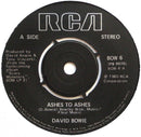 David Bowie : Ashes To Ashes (7", Single, Pus)