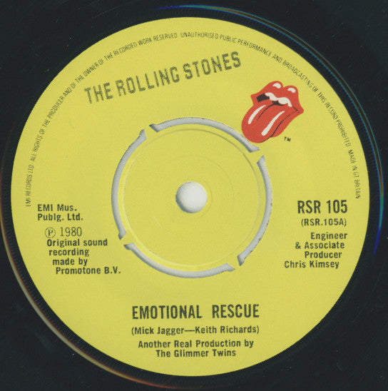 The Rolling Stones : Emotional Rescue (7", Single)