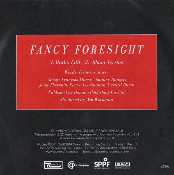 Frànçois And The Atlas Mountains : Fancy Foresight (CD, Single, Promo)