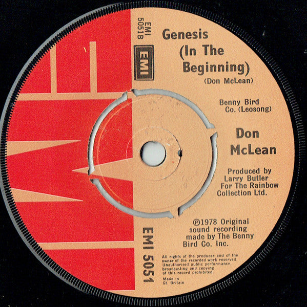 Don McLean : Crying (7", Single)