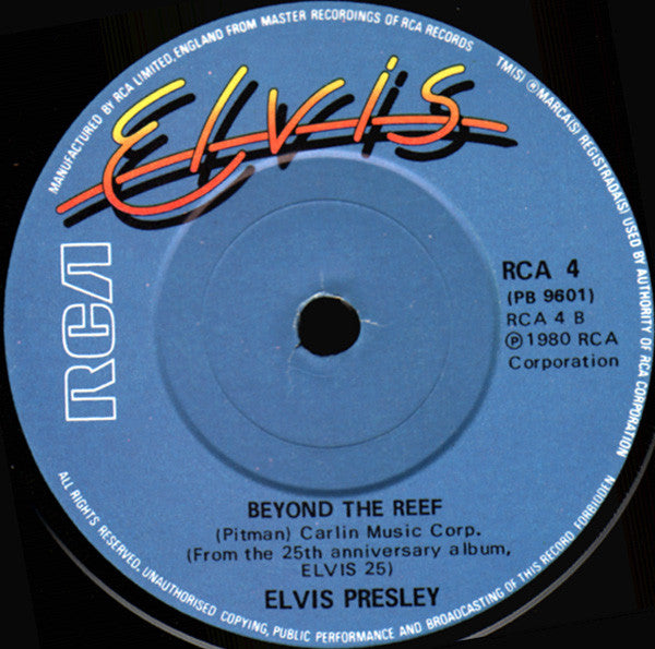 Elvis Presley : It's Only Love (7", Single)