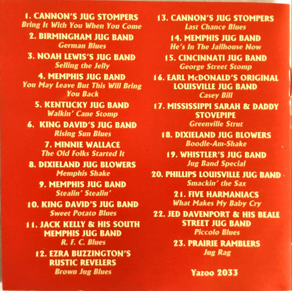 Various : Ruckus Juice & Chittlins (The Great Jug Bands Vol. 2) (CD, Comp)