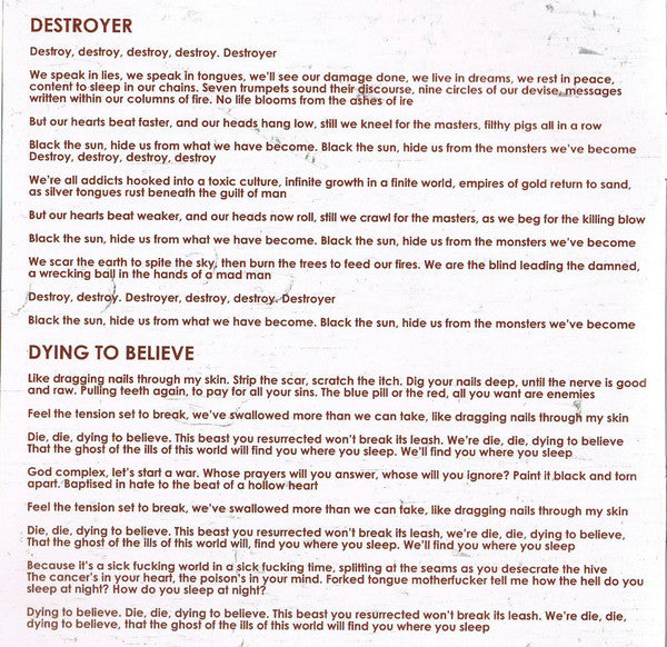 Parkway Drive : Ire (CD, Album, O-C)