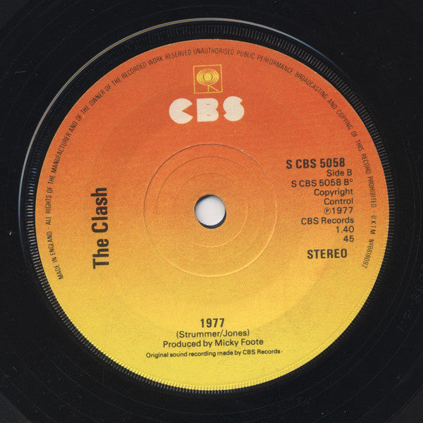 The Clash : White Riot (7", Single, Com)