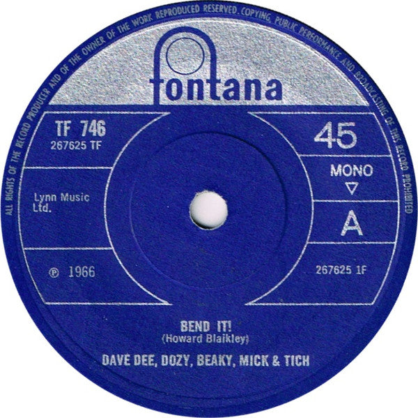 Dave Dee, Dozy, Beaky, Mick & Tich : Bend It! (7", Single, Mono, Sol)