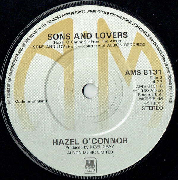 Hazel O'Connor : Will You? (7", Single, Com)