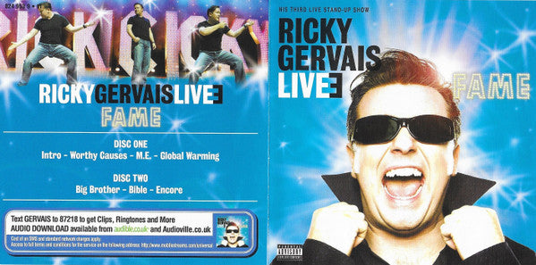 Ricky Gervais : Live 3: Fame (2xCD)