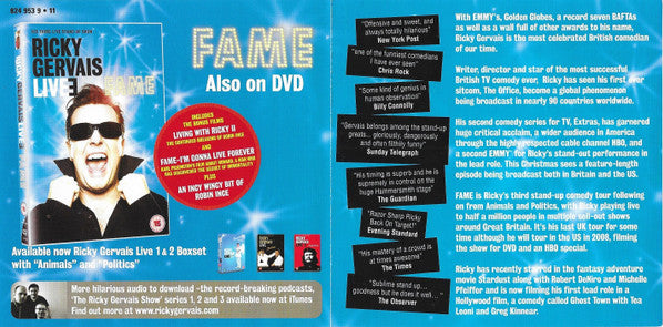Ricky Gervais : Live 3: Fame (2xCD)