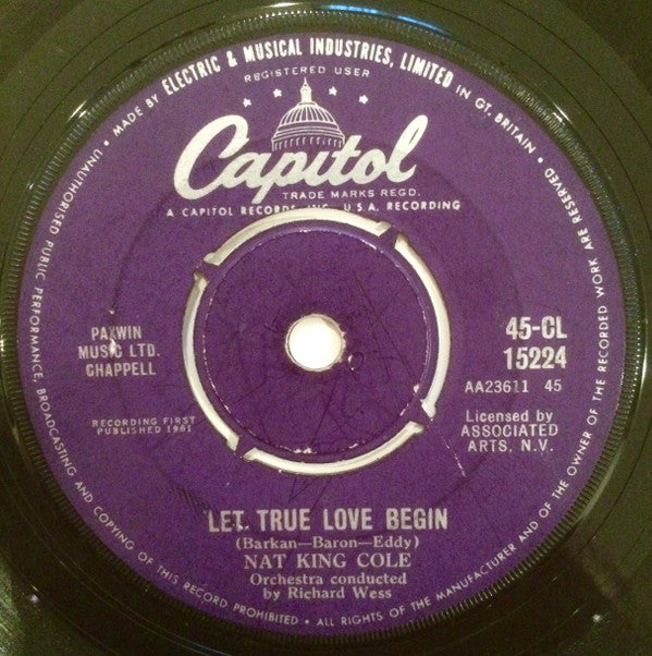 Nat King Cole : Cappuccina / Let True Love Begin (7", Single)