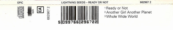 Lightning Seeds : Ready Or Not (CD, Single, CD1)