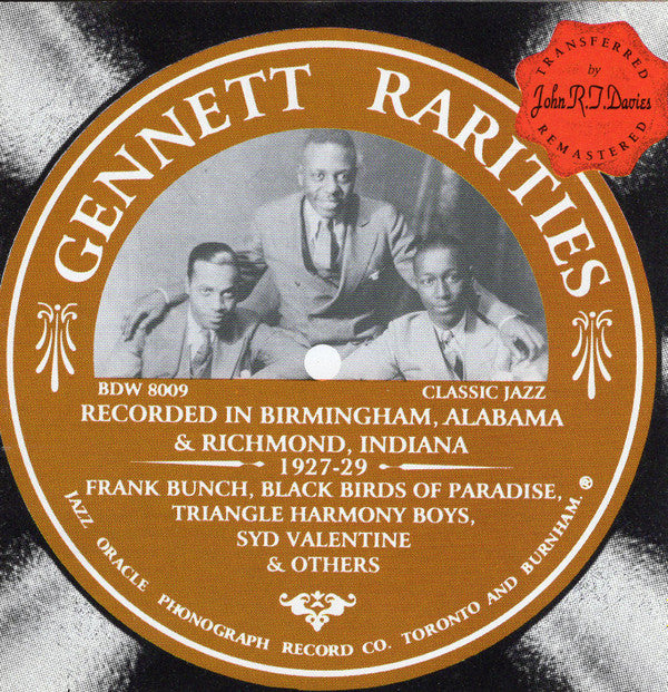 Various : Gennett Rarities - Recorded In Birmingham, Alabama & Richmond, Indiana 1927-1929 (CD, Comp, RM)