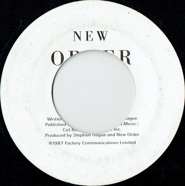 New Order : True Faith (7", Single, ISS)